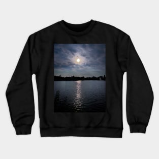 Central Park Sunset Lake Manhattan NYC Crewneck Sweatshirt